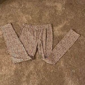 Cheetah print pants